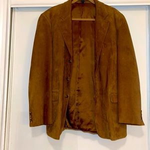 Brown suede blazer size 42